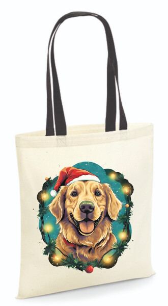 Vászontáska - színes fülű 