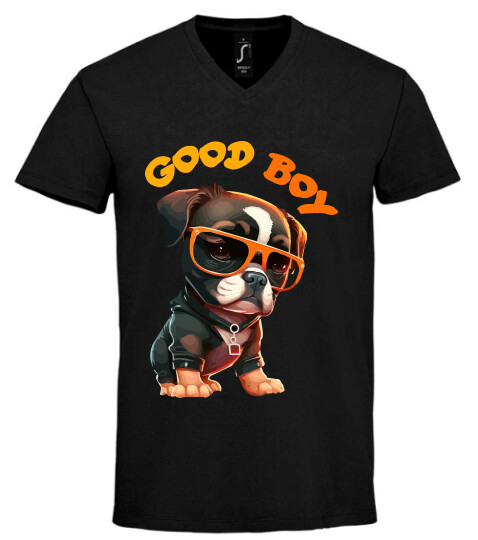 Unisex V nyakú póló