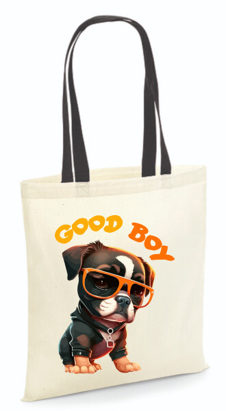 Vászontáska - színes fülű 