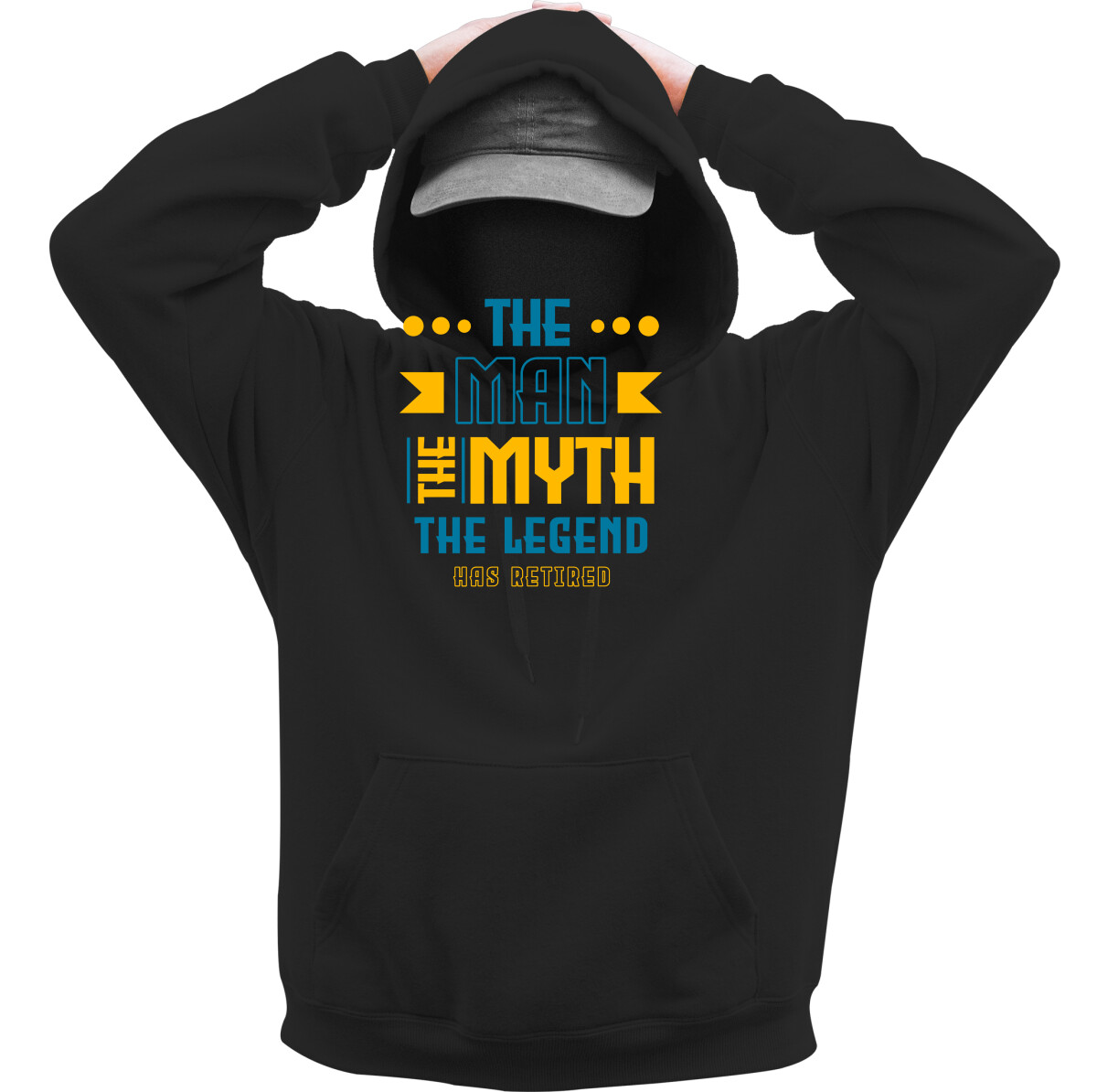 Kapucnis belebújós pulóver