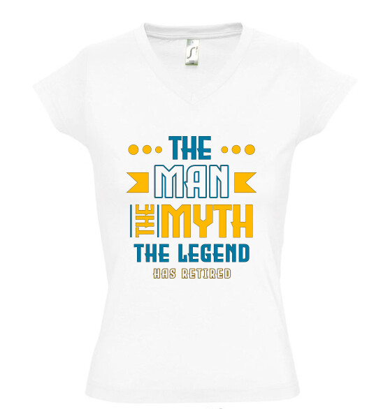 Női V nyakú póló