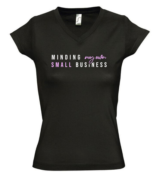 Női V nyakú póló