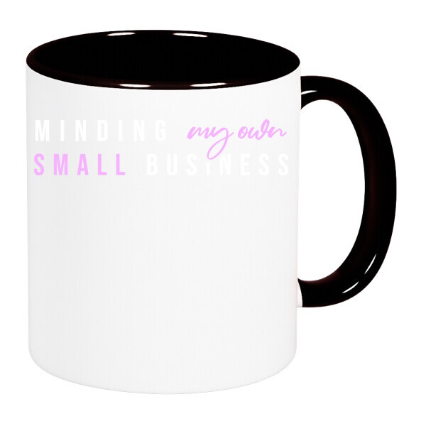 Színes fülű és belsejű bögre