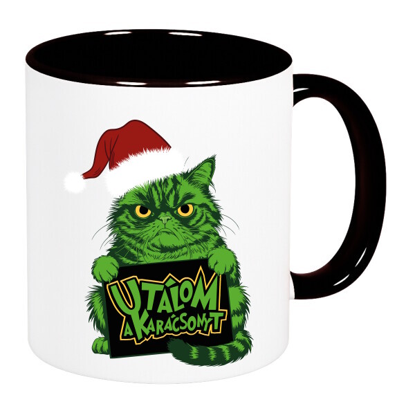 Színes fülű és belsejű bögre