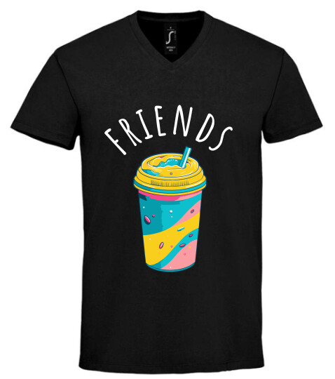 Unisex V nyakú póló