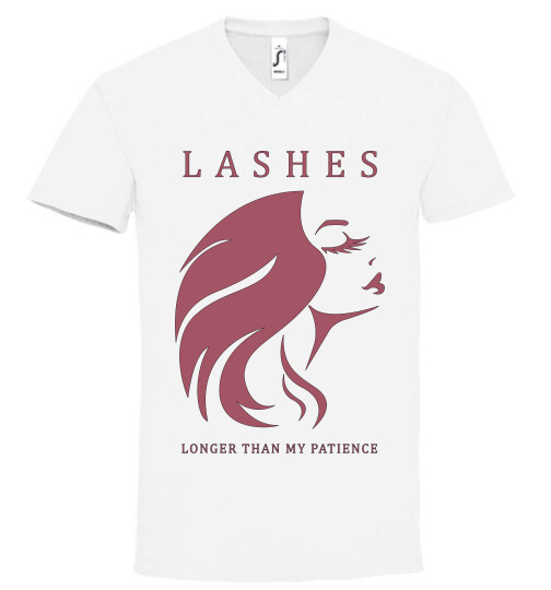 Unisex V nyakú póló