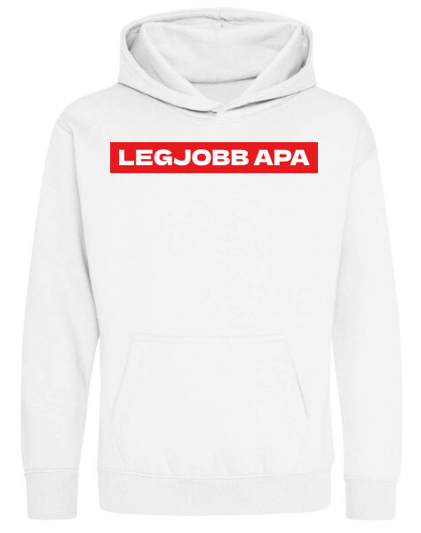 Kapucnis belebújós gyerek pulóver