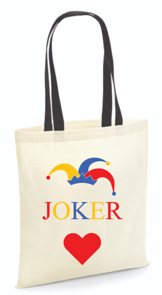 Vászontáska - színes fülű 