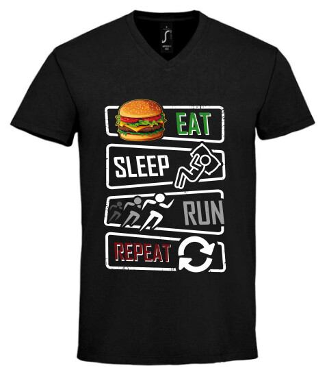 Unisex V nyakú póló