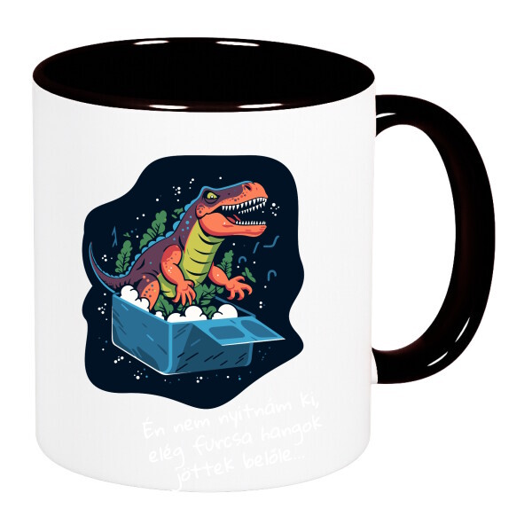 Színes fülű és belsejű bögre