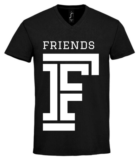 Unisex V nyakú póló