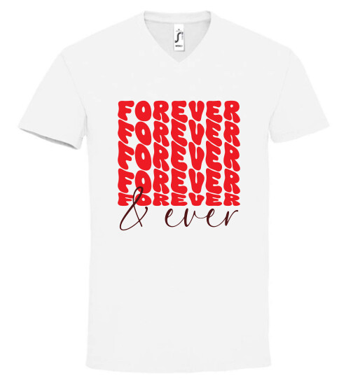 Unisex V nyakú póló