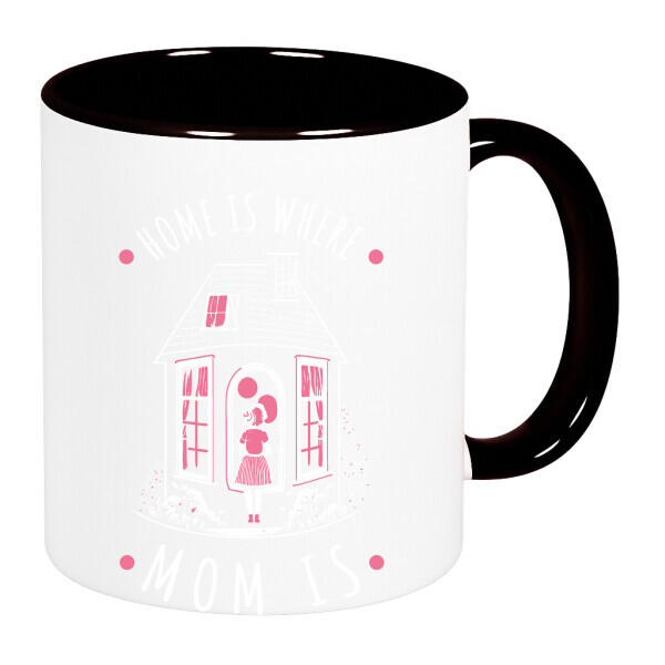 Színes fülű és belsejű bögre