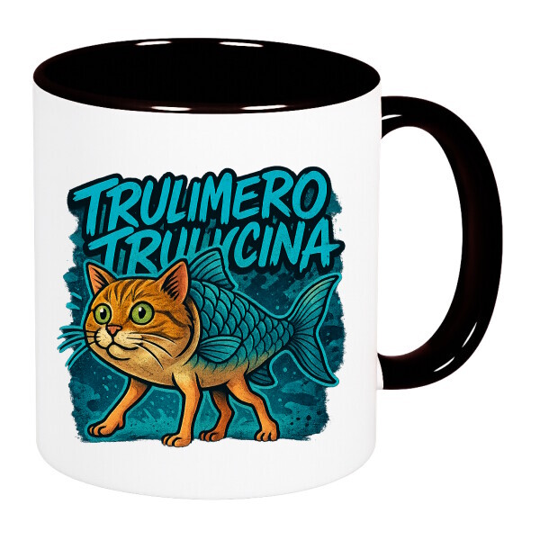 Színes fülű és belsejű bögre