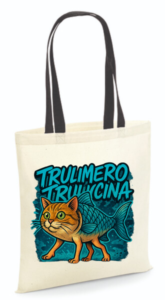 Vászontáska - színes fülű 