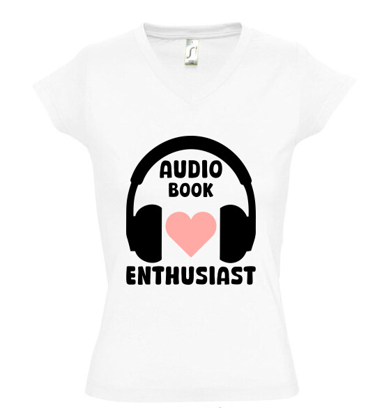 Női V nyakú póló