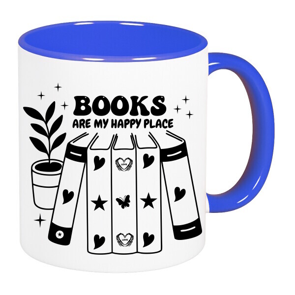 Színes fülű és belsejű bögre