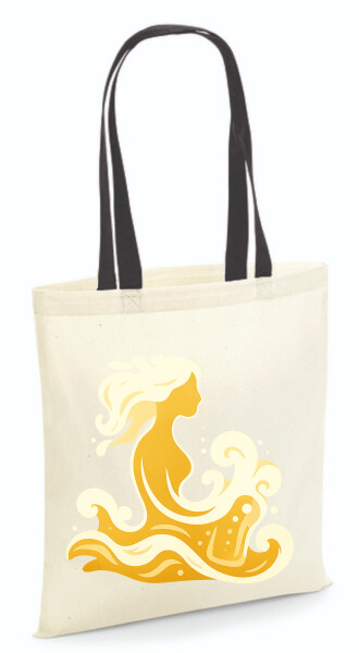 Vászontáska - színes fülű 