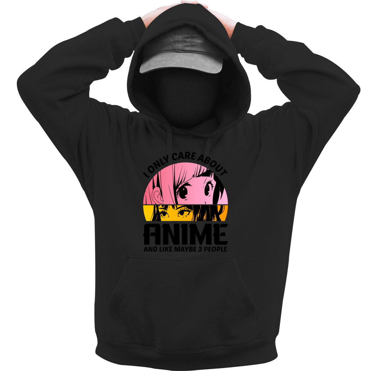 Kapucnis belebújós pulóver