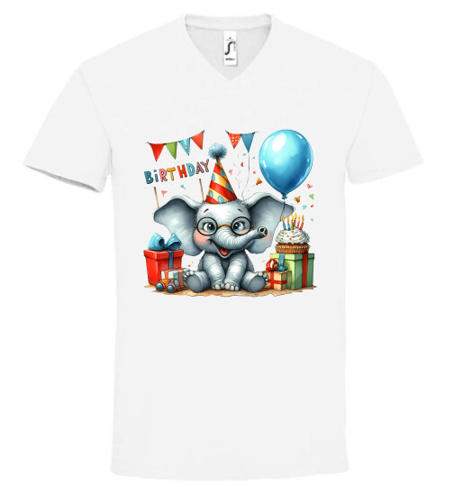 Unisex V nyakú póló