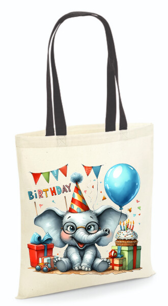 Vászontáska - színes fülű 