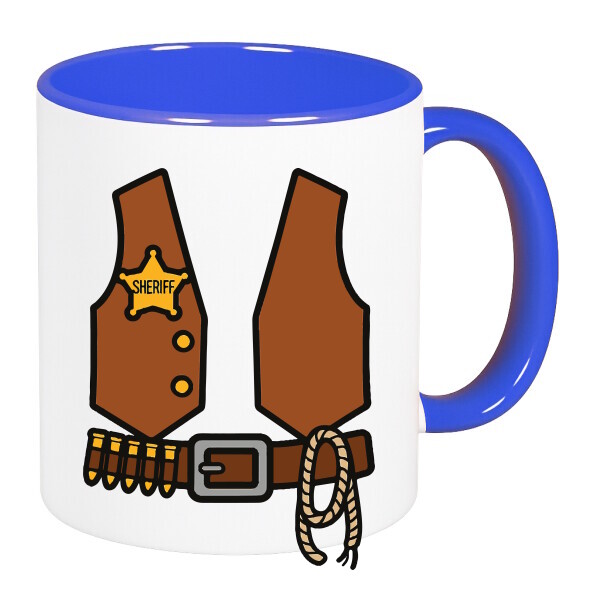 Színes fülű és belsejű bögre