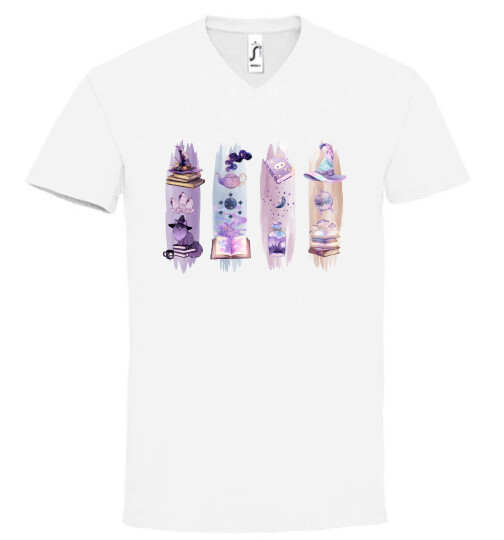 Unisex V nyakú póló