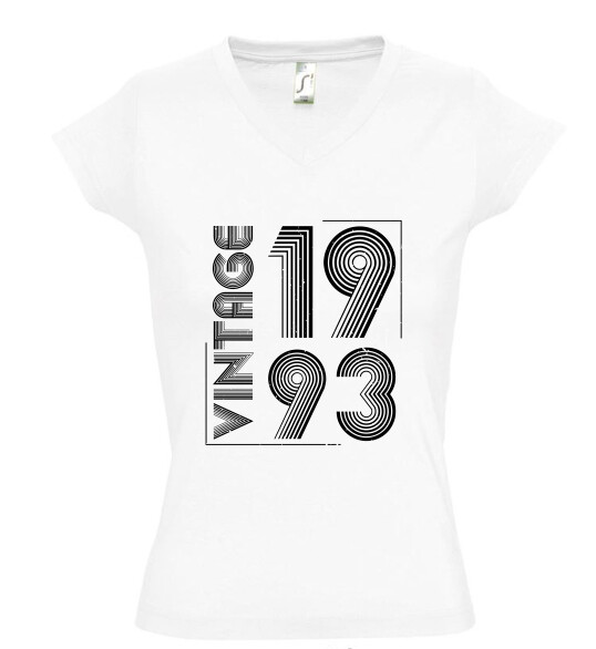 Női V nyakú póló