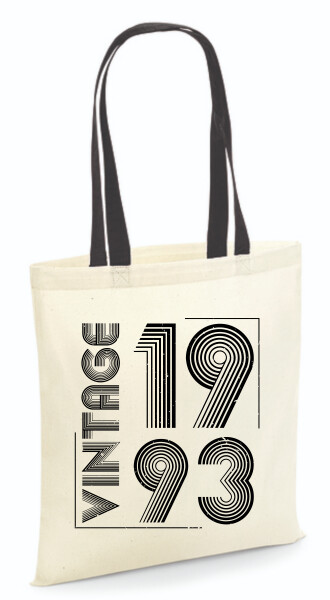 Vászontáska - színes fülű 