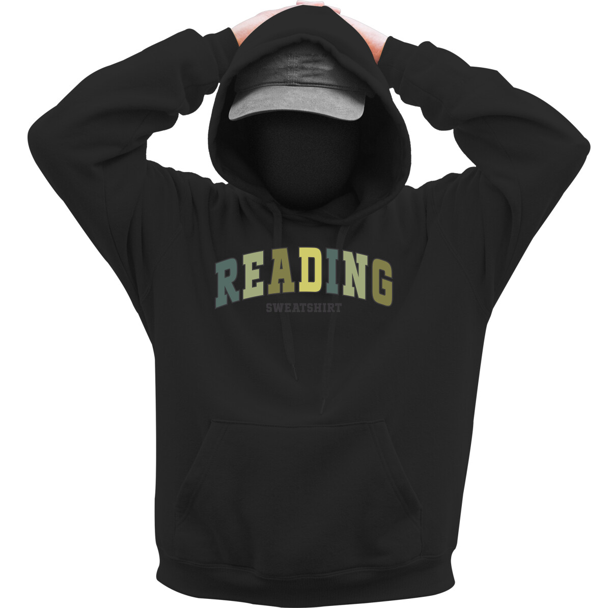 Kapucnis belebújós pulóver