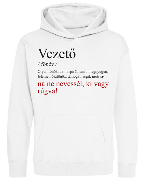 Kapucnis belebújós gyerek pulóver