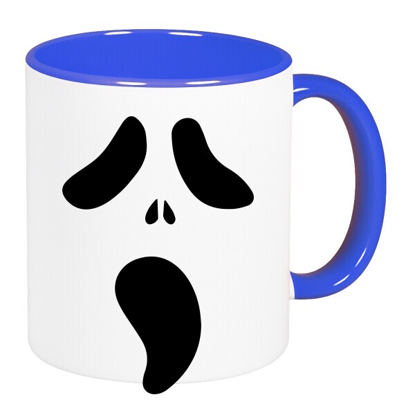 Színes fülű és belsejű bögre