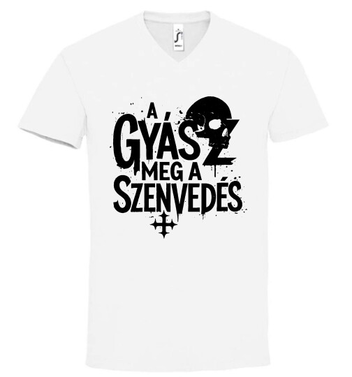 Unisex V nyakú póló