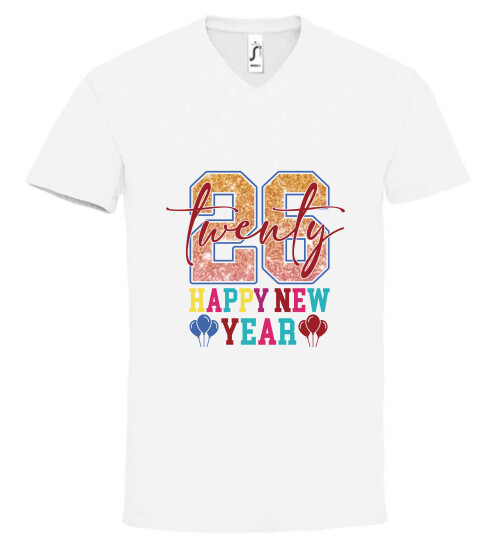 Unisex V nyakú póló