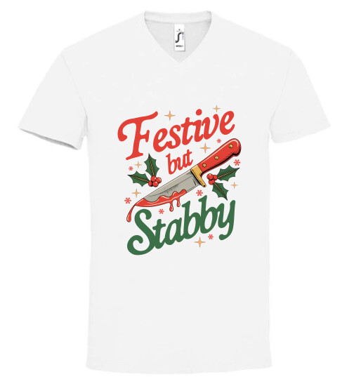 Unisex V nyakú póló