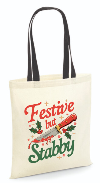 Vászontáska - színes fülű 