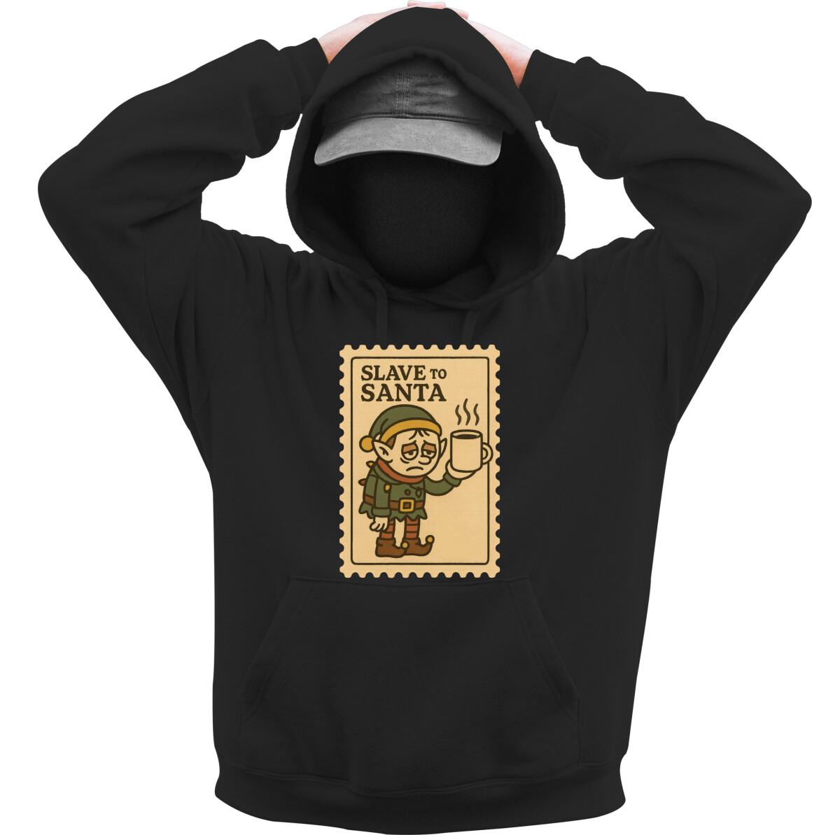 Kapucnis belebújós pulóver