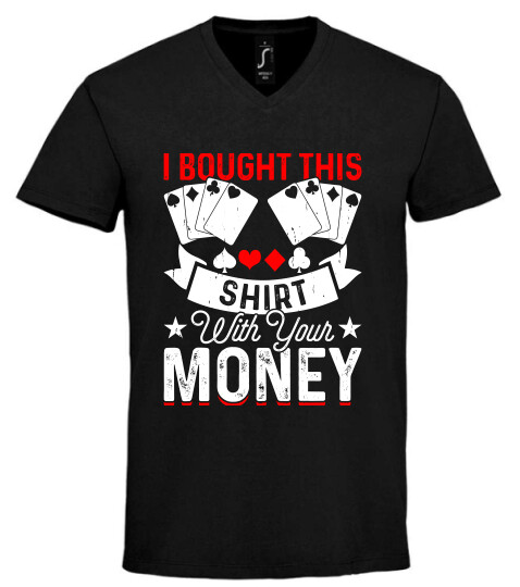 Unisex V nyakú póló