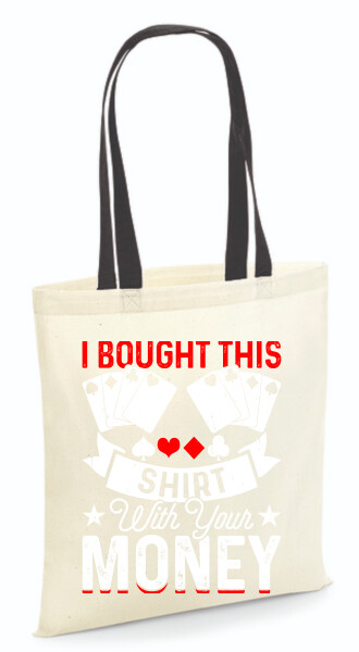 Vászontáska - színes fülű 