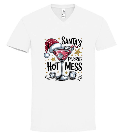 Unisex V nyakú póló