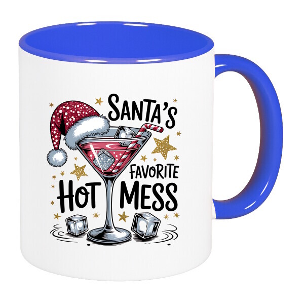 Színes fülű és belsejű bögre