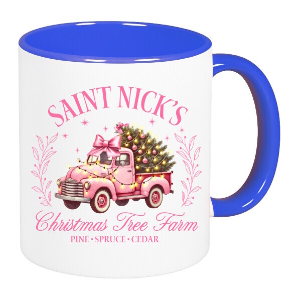 Színes fülű és belsejű bögre