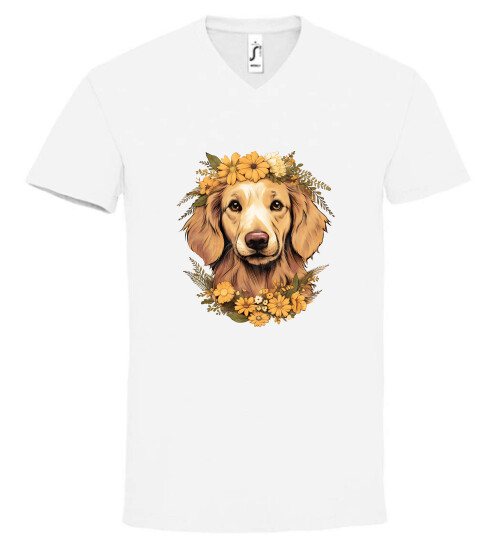 Unisex V nyakú póló