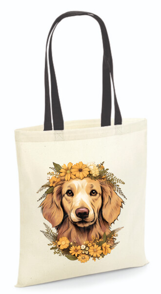 Vászontáska - színes fülű 