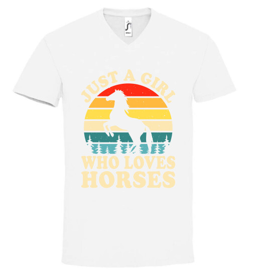 Unisex V nyakú póló