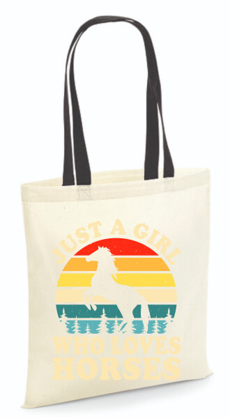 Vászontáska - színes fülű 