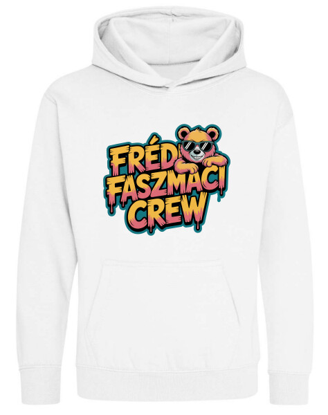 Kapucnis belebújós gyerek pulóver