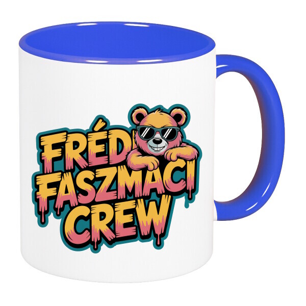 Színes fülű és belsejű bögre