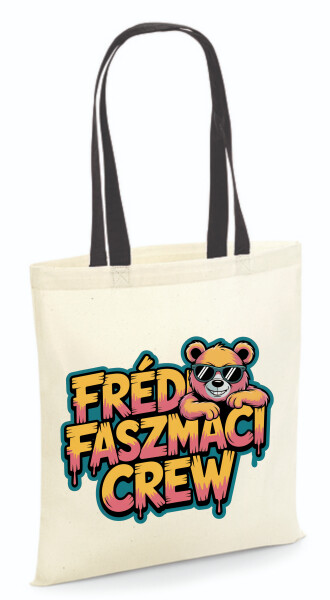 Vászontáska - színes fülű 