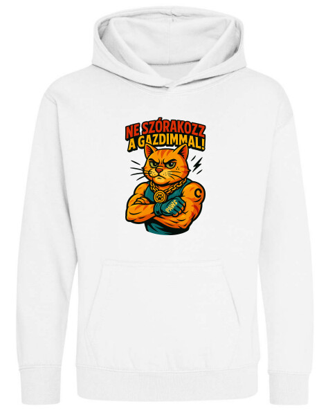 Kapucnis belebújós gyerek pulóver